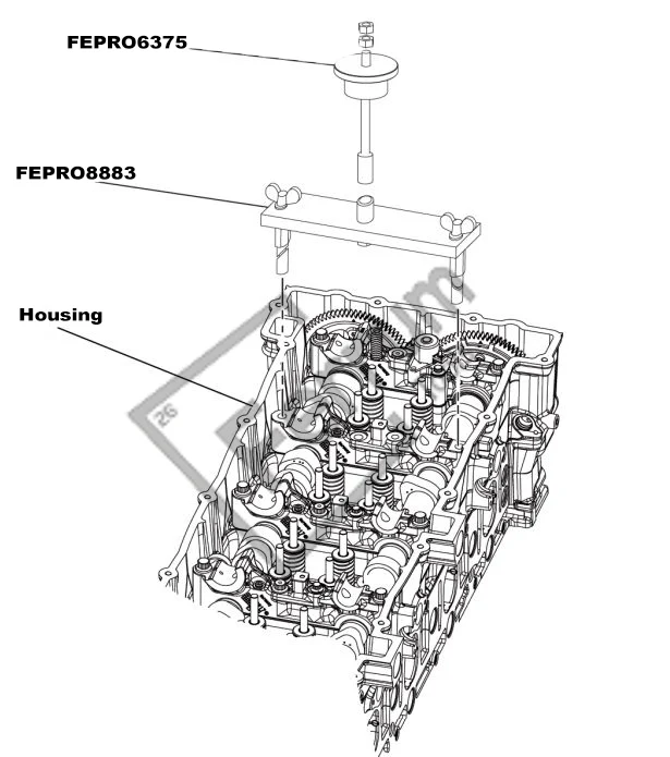 DETROIT DIESEL DD13/DD15 INJECTOR PUMP PULLER TOOLS ALTERNATIVE TO J-46375-A - Image 3